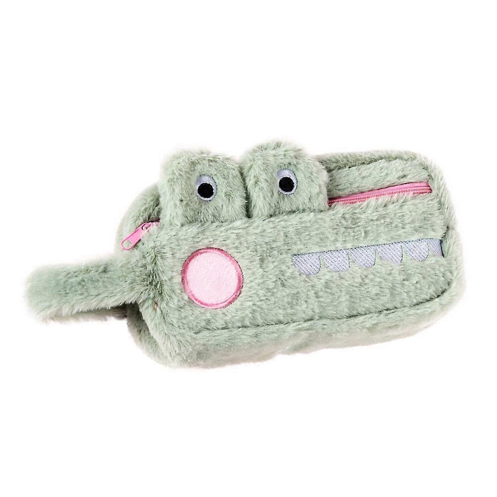 Funny Animal Pencil Case Plush Material Pen Protection Cartoon Pattern For Children Youth 1Pack