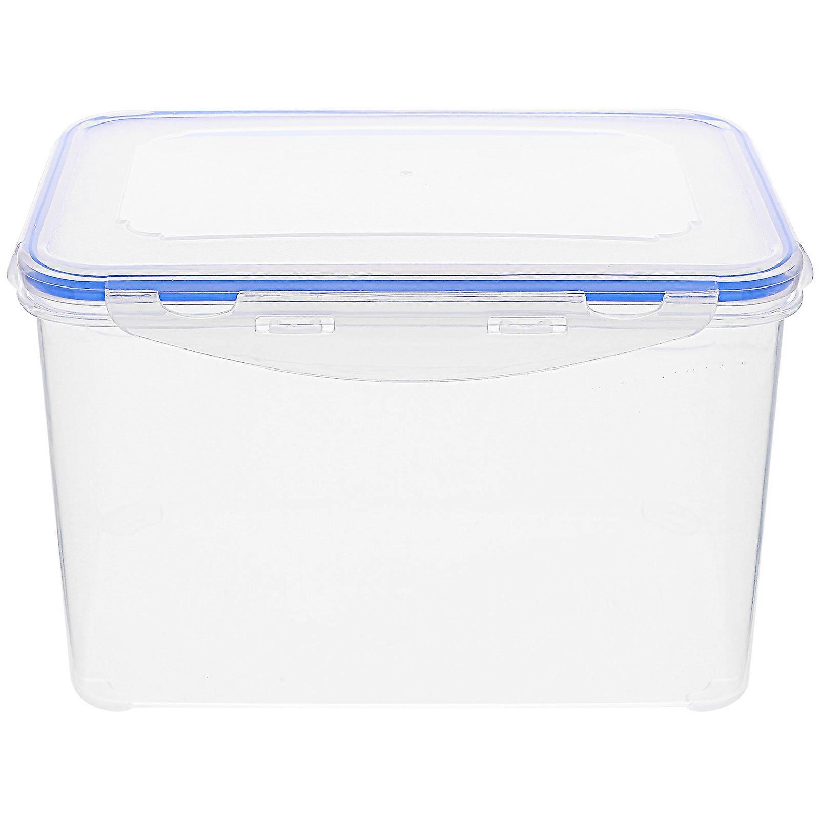 Airtight Food Storage Containers Plastic Preservation Box Rectangular Sealed Dust-Proof Outdoor Use 1Pack