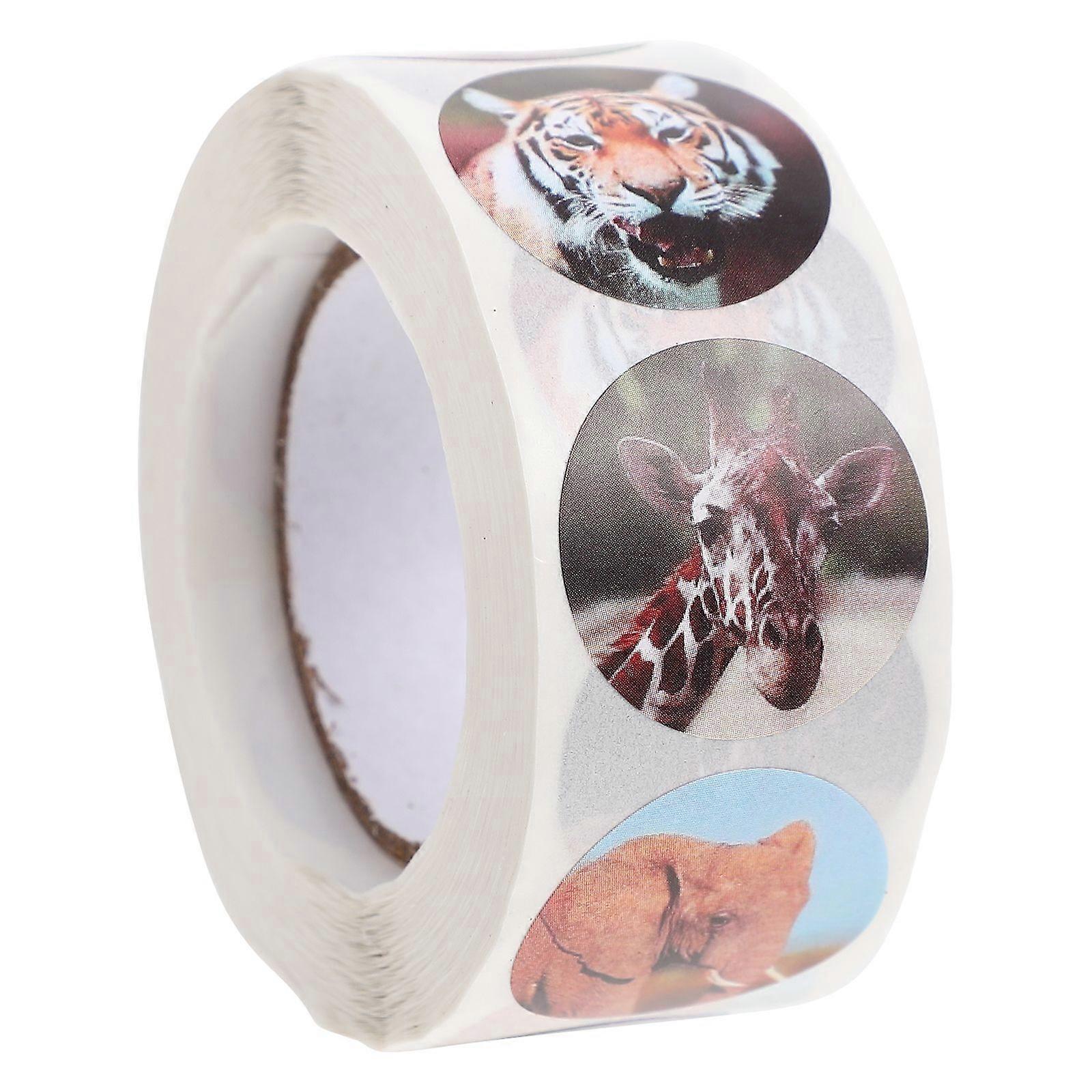 1 roll of Adhesive Paper Stickers DIY Hand Account Decals Decorative Stickers