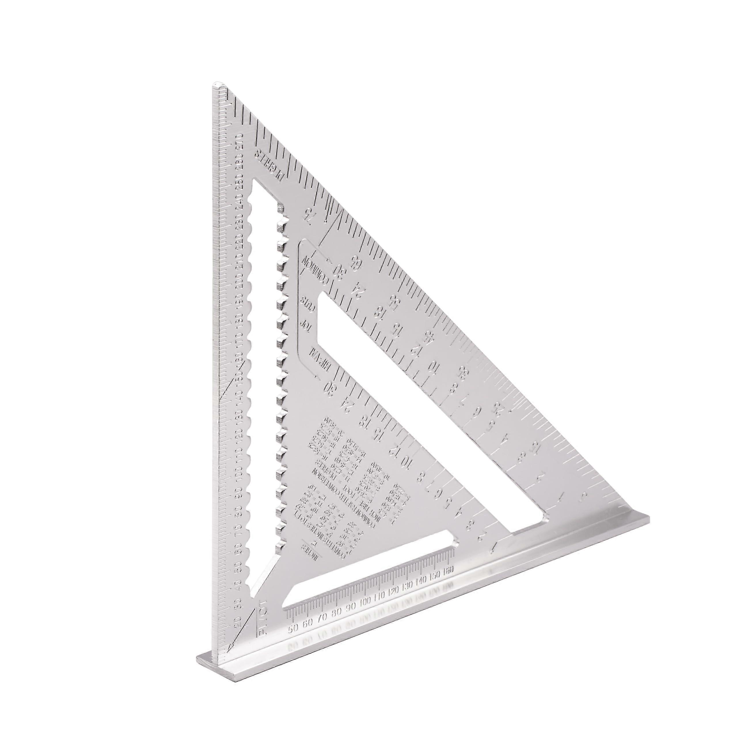 300mm Carpenter's Square - Stop Square, Protractor, Scribing Tool