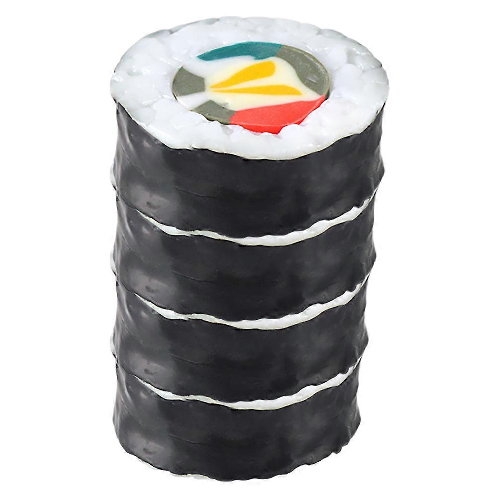 4pcs Realistic Sushi & Onigiri Food Models for Photography, Display, and Kitchen Decor – Reusable Artificial Props with Craftsmanship