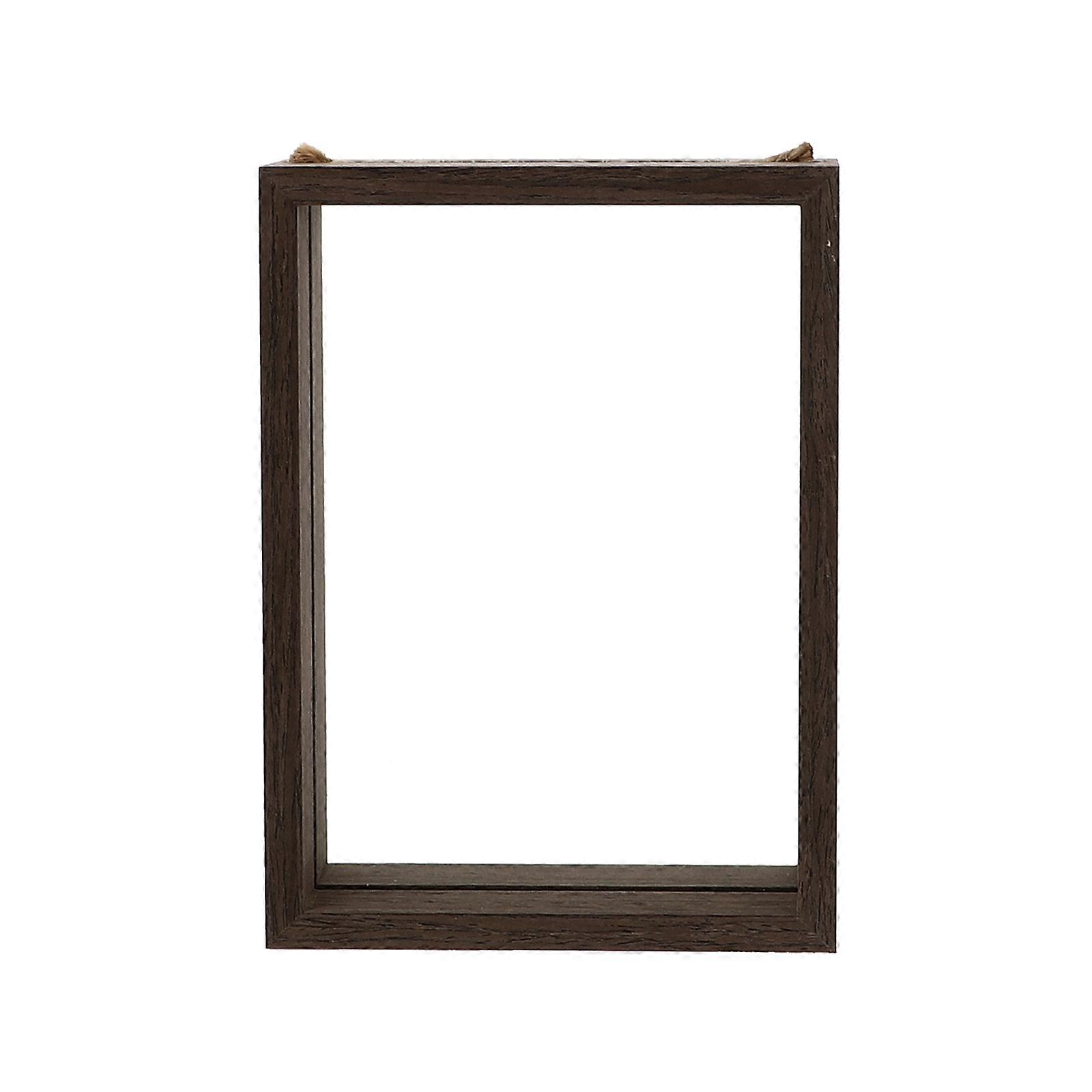 Desk Photo Frame Wooden Material Store Photos Home Decor Square 1Pack