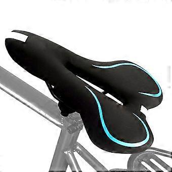 Gel Wide Hollow Road Bike Saddle for Long-Distance Cycling, for Mountain Road Folding Bikes, Blue