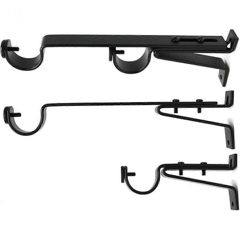 Adjustable Double Rod Bracket , Fits 7/8" - 1 1/8"