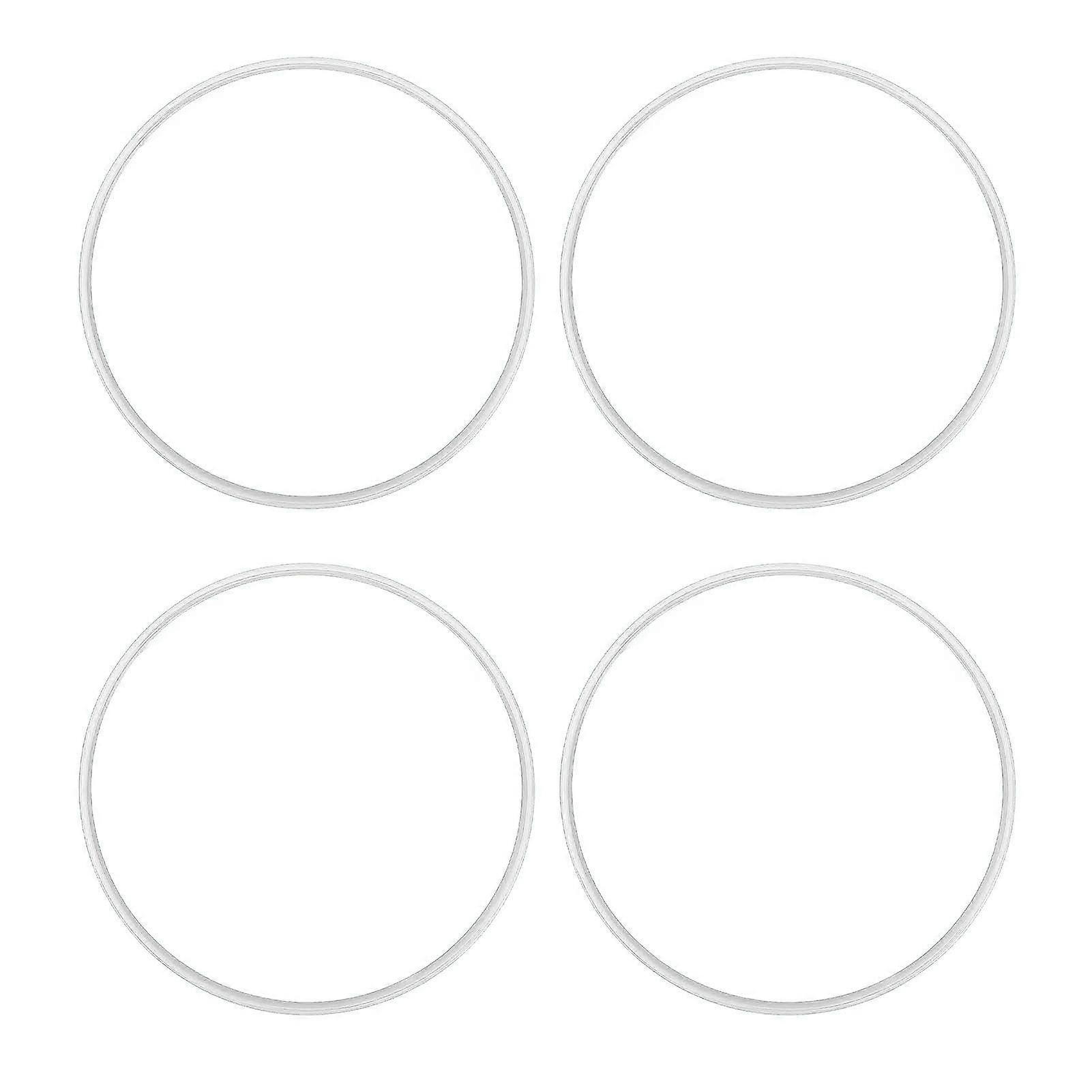4Pcs 17 Inch Wheel Rim Protector Ring Scratch Proof Stylish Look Self Adhesive Wheel Rim Guard Trim Ring for Flat Rim Edge Car White MK33841