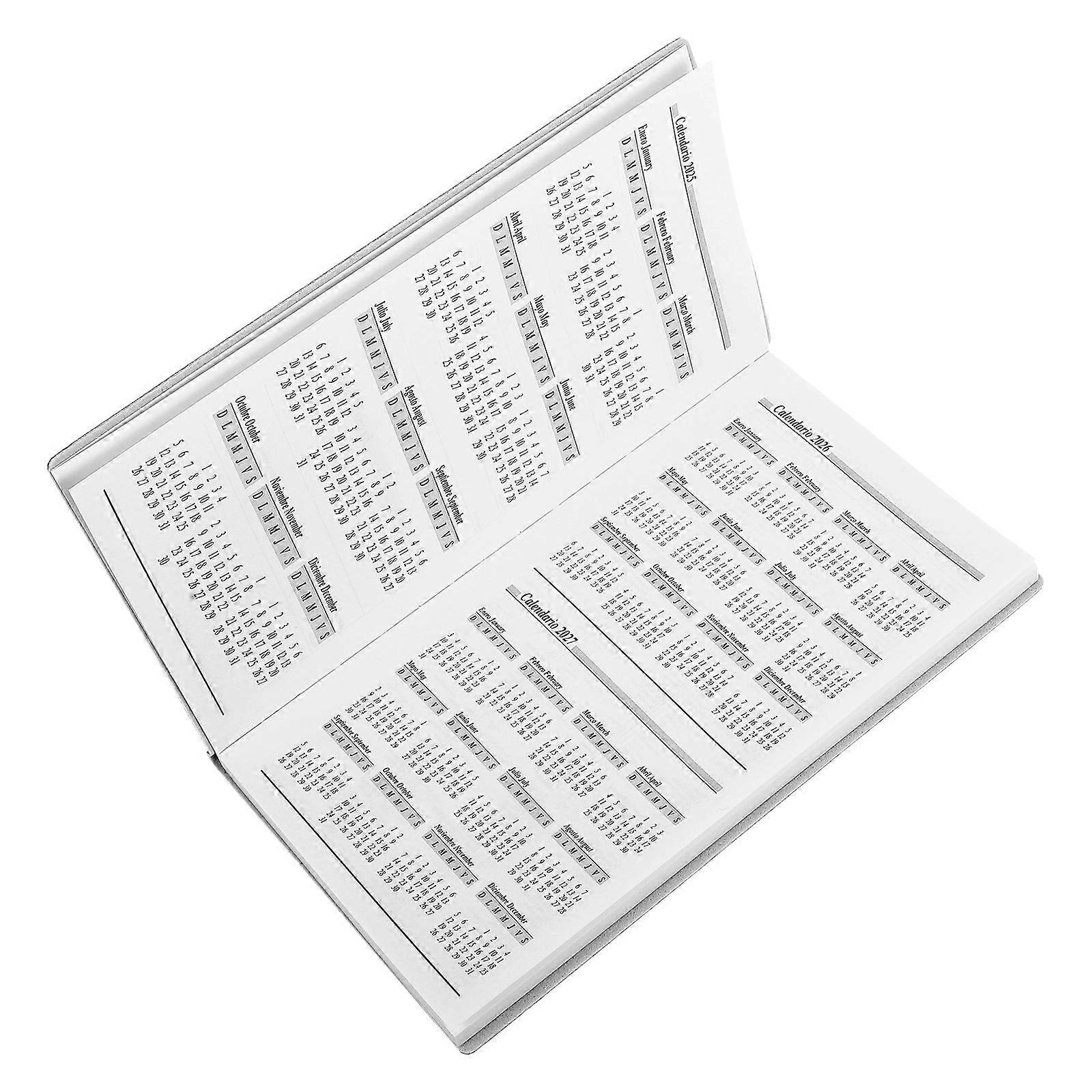 Portable Weekly Planner with Monthly Overview Pages for Teachers and Daily Planning