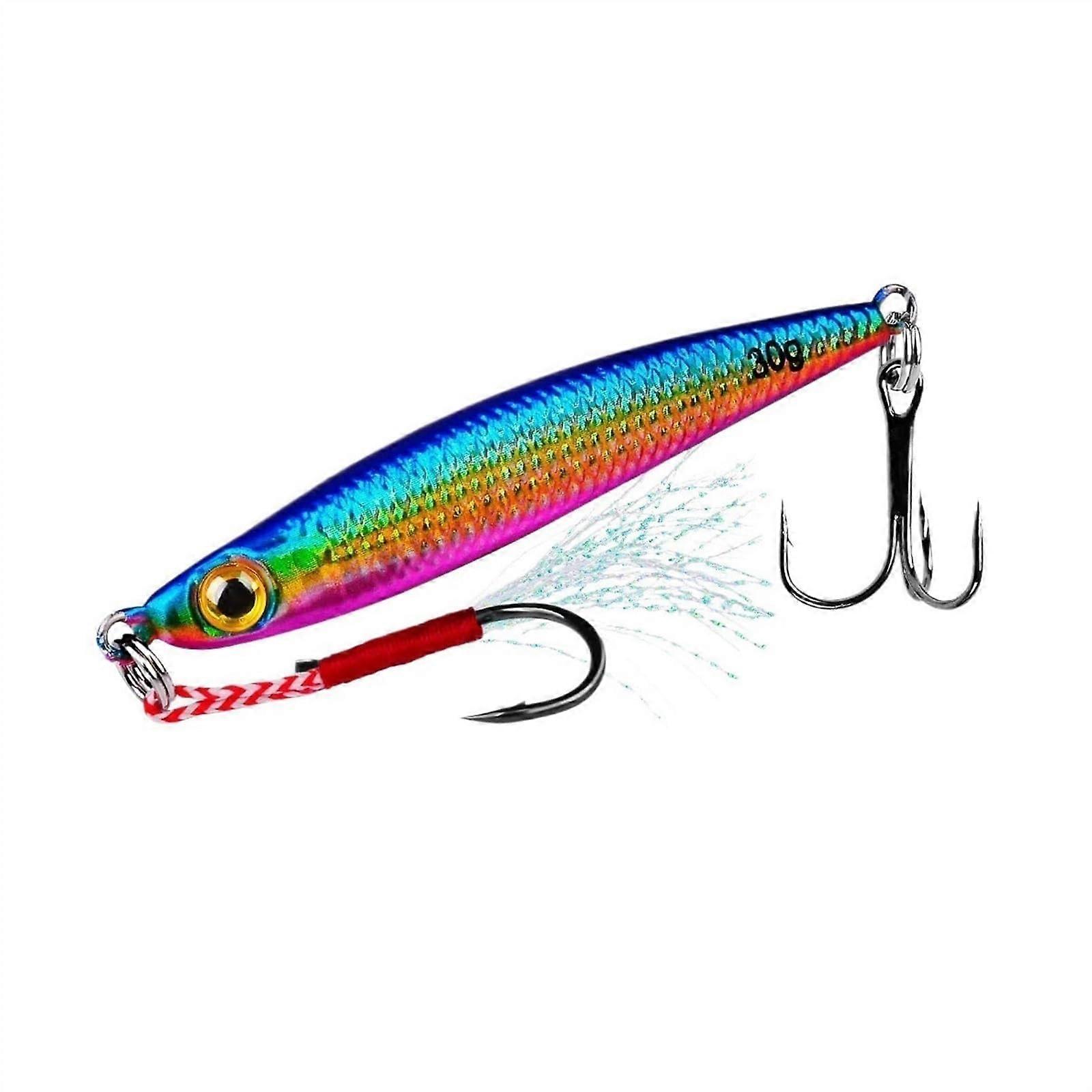 Kunstkoeder Luya Long-Range Lure With Iron Plate, Small Lead Fish, Soft Glitter Color B, 20g FW/SW