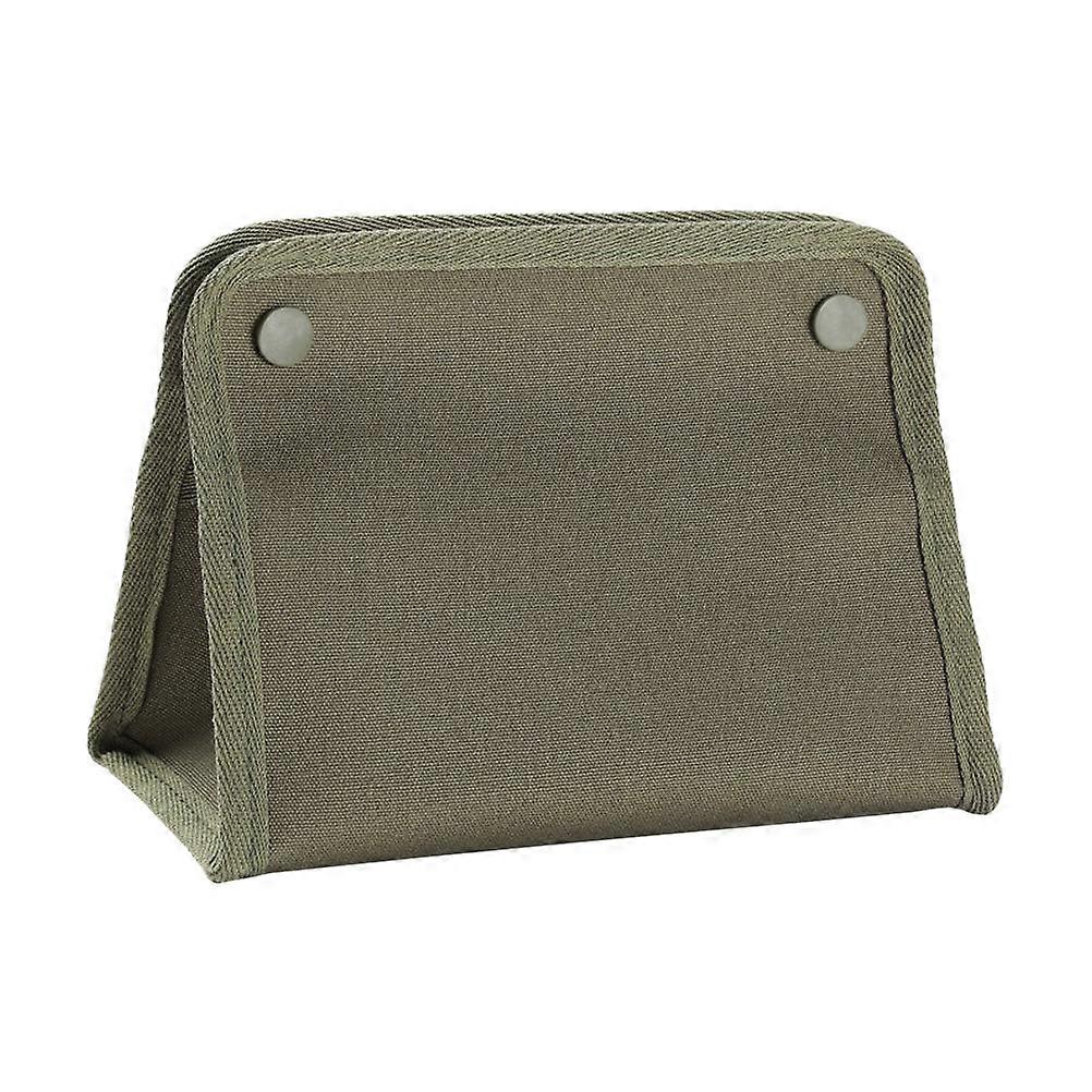 Outdoor Camping Tissue Box Canvas Tissue Organizer for Car Travel Portable Paper Collection 7.86X5.89X3.93Inch 1Pack