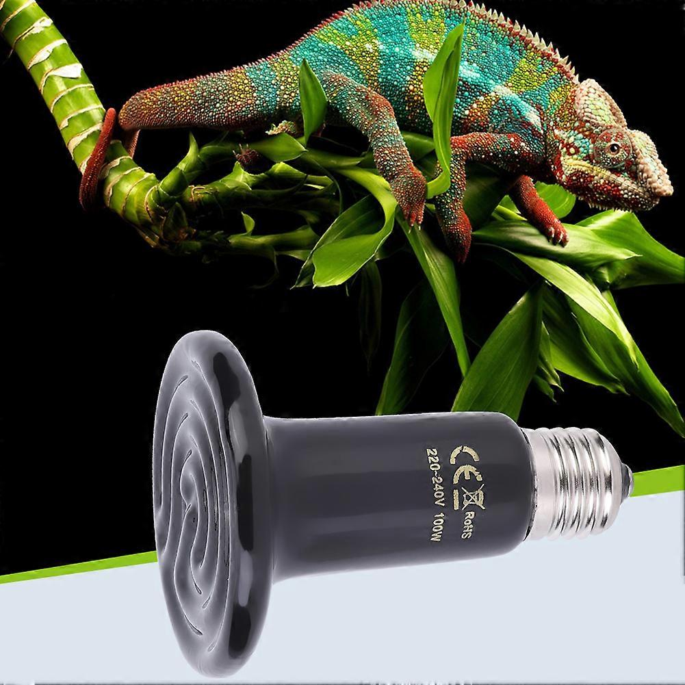 E27 Reptile Animal Ceramic Heating Lamp Infrared Pet Heat Light Lamp 220V-240V100W