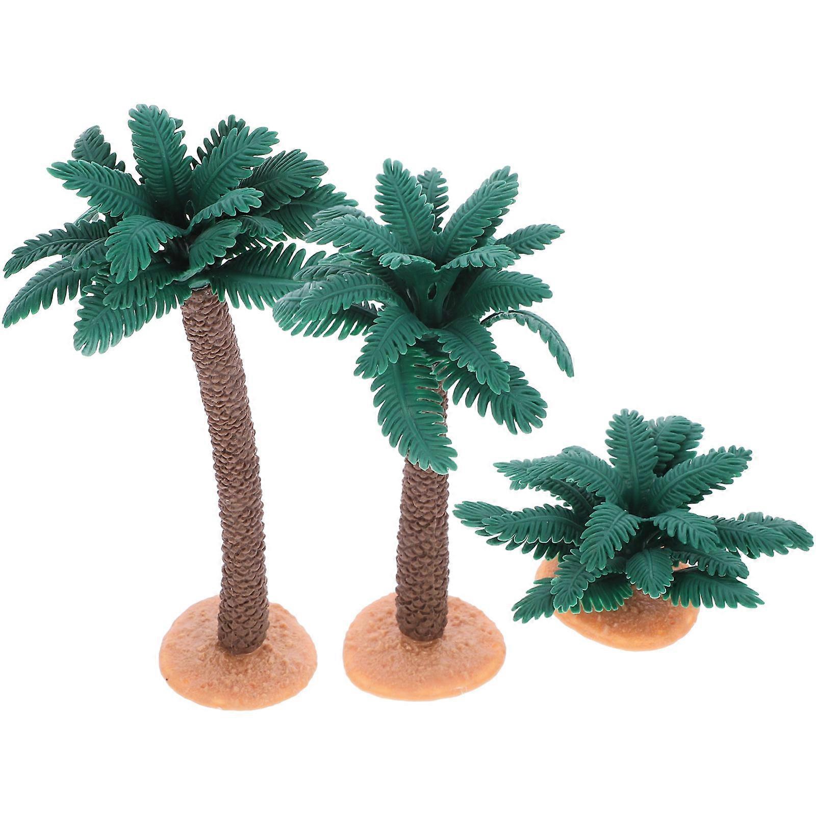 Minature Tree Life-Like Landscape Model Trees Simulation Adornment Pvc Material Party Decoration 3Pcs