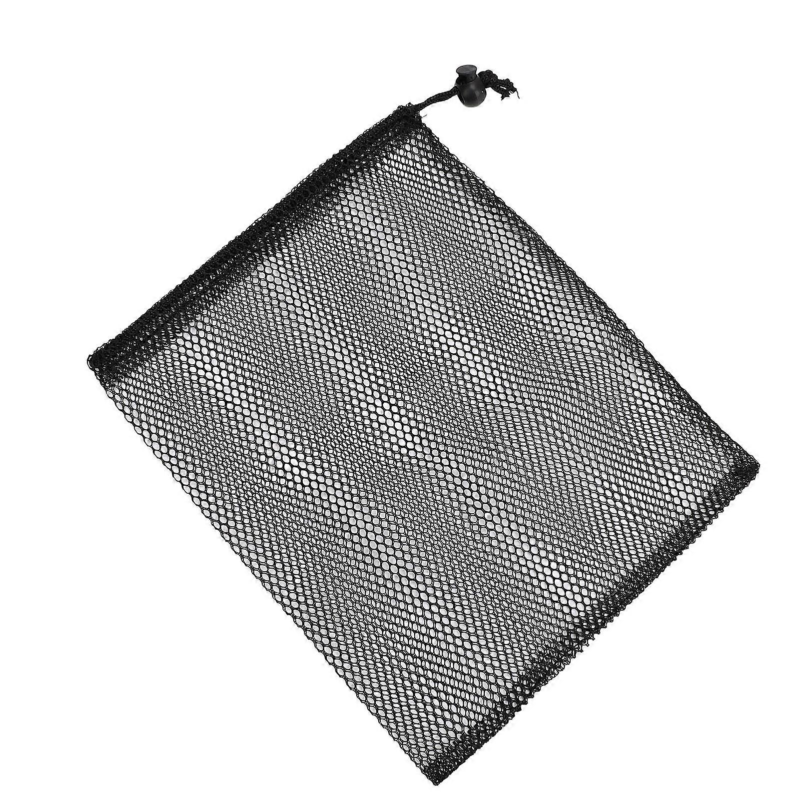 Mesh Bag with Drawstring Nylon Storage Mesh Bag Sports Equipment Organizer for 40 Golf Balls Swimming Gears