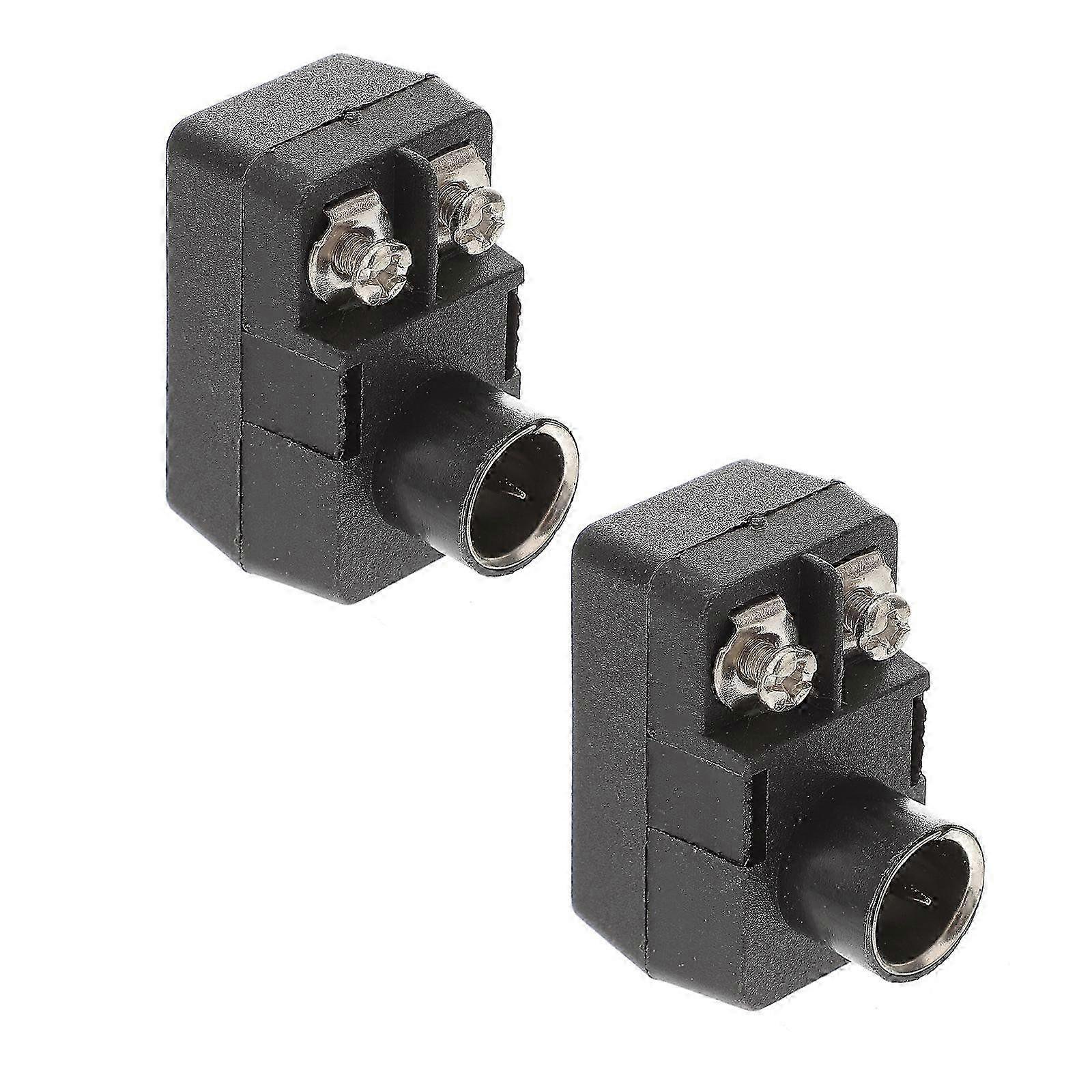 2pcs Quick Push-On Ohm Matching Balun 75-300 Ohm TV Signal Adapter