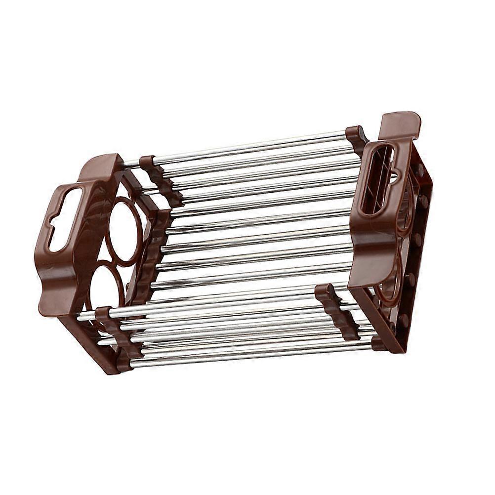 Kitchen Storage Shelf Retractable Sink Shelving Non-Slip 1Set