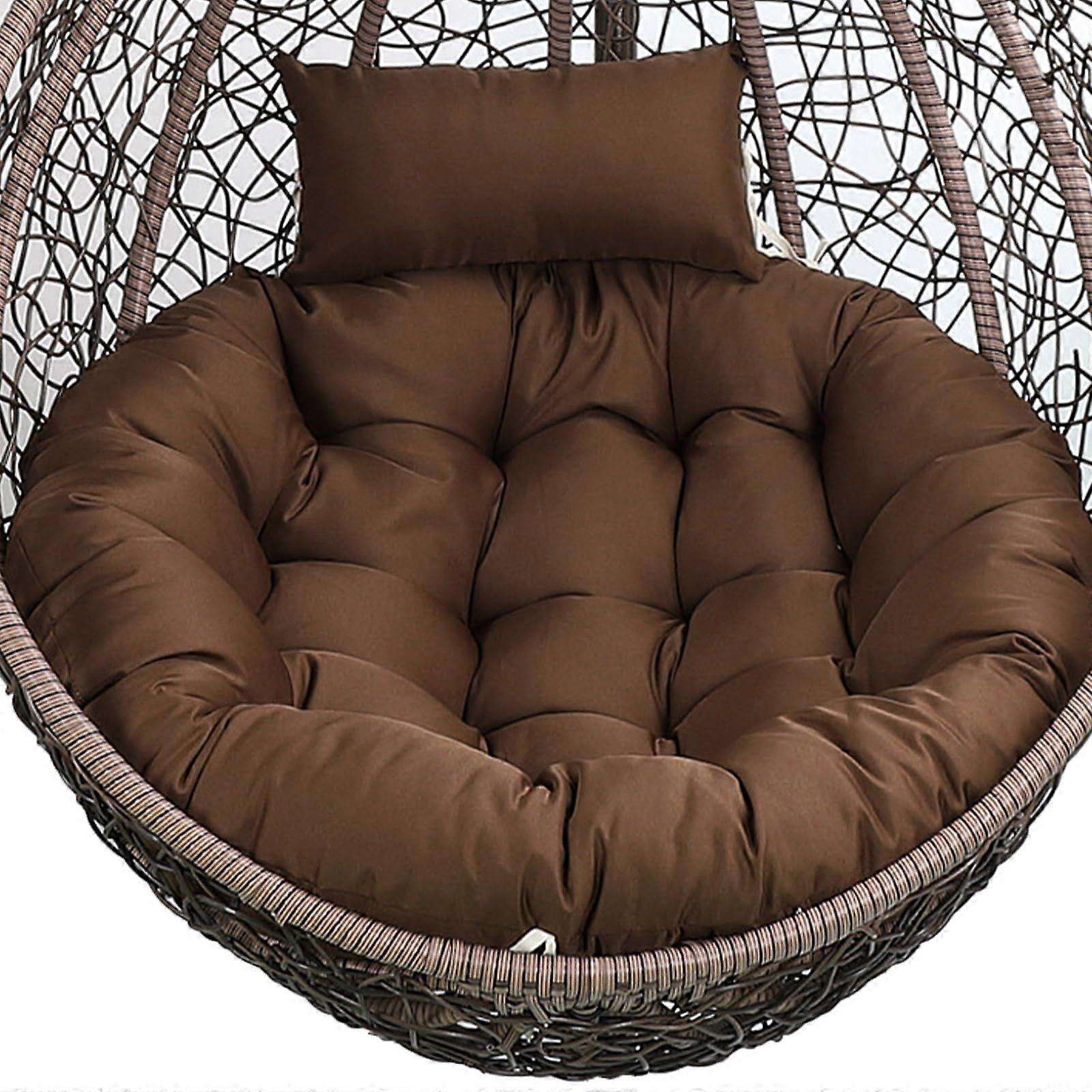 Eggshaped cushion with headrest, removable, washable, for hammock chairs, diameter 125 cm, color: B