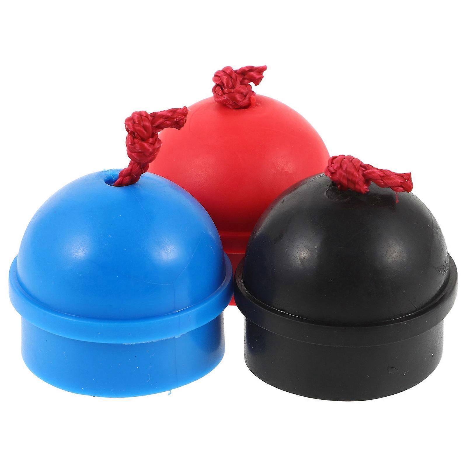 Billiard Chalk Holder Portable Pool Cue Chalk Holder Billiard Games Clip Shape Red 3Pcs