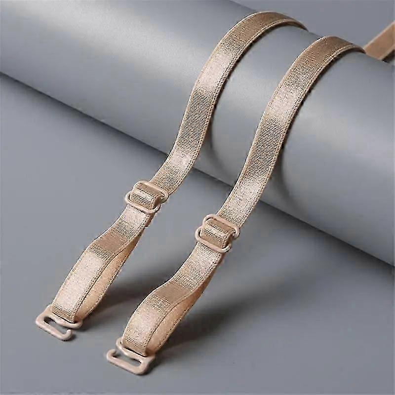 1/3Pairs Women Non-slip Shoulder Strap Adjustable Solid Color Slip Resistant Bra