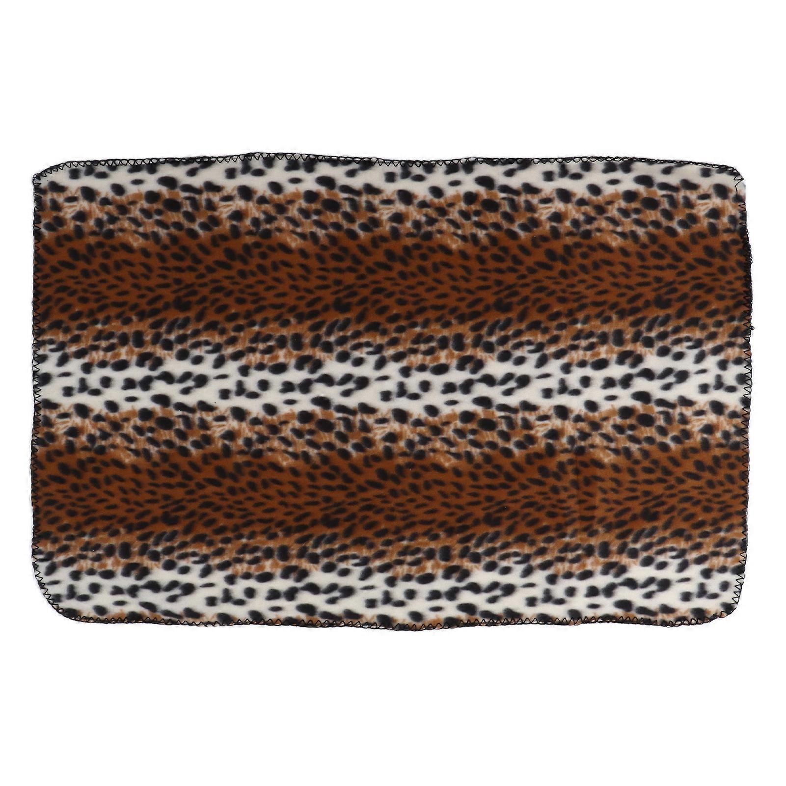 Dog Blanket Soft Plush Machine Washable Plush Pet Blanket for Small Pets Dogs CatsLeopard Print L