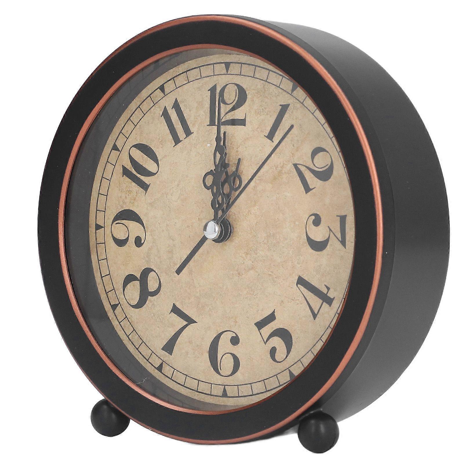 2025 Latest Model  Desk Clock Retro Style Easy Identification Silent Ticking
