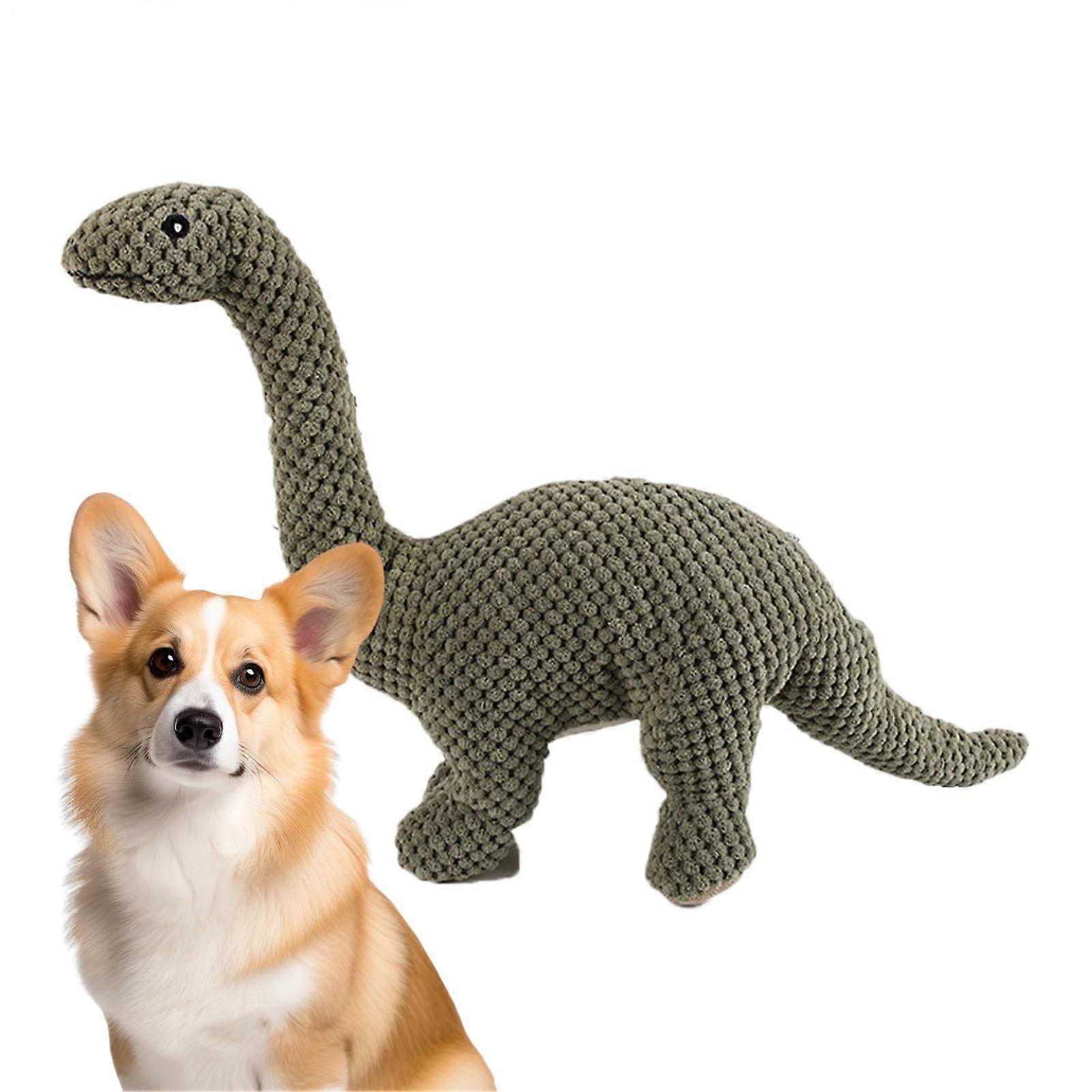 Dog Chew Toy for Teething, Interactive AnimalShaped Chew Toy, Soft Chew Accessories for Dental Care to Play at Home, Park, or Garden (Green)