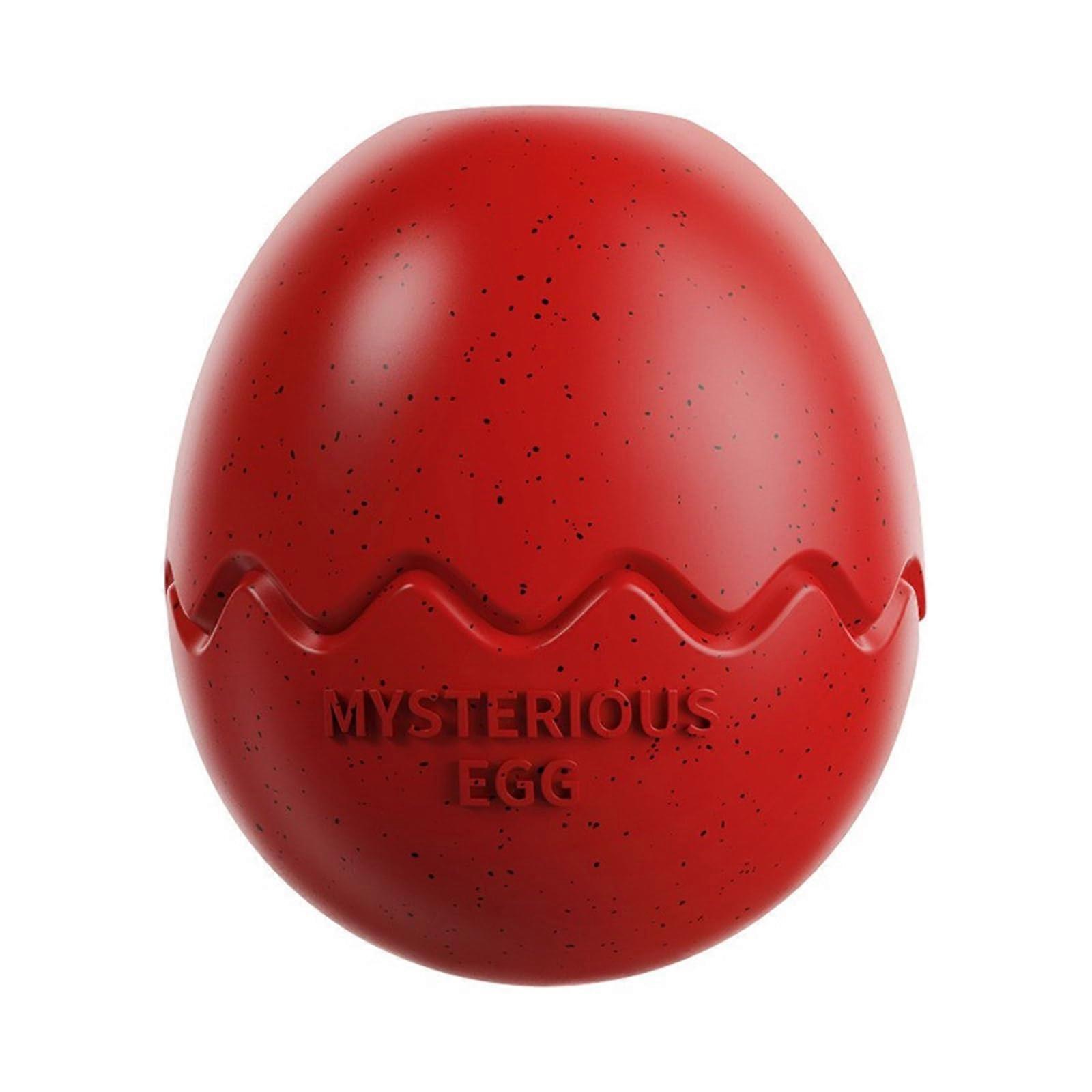 Chew Toy for Dogs, Fillable Treat Ball for Aggressive Chewers, Teeth Cleaning Toy, 100mm Red