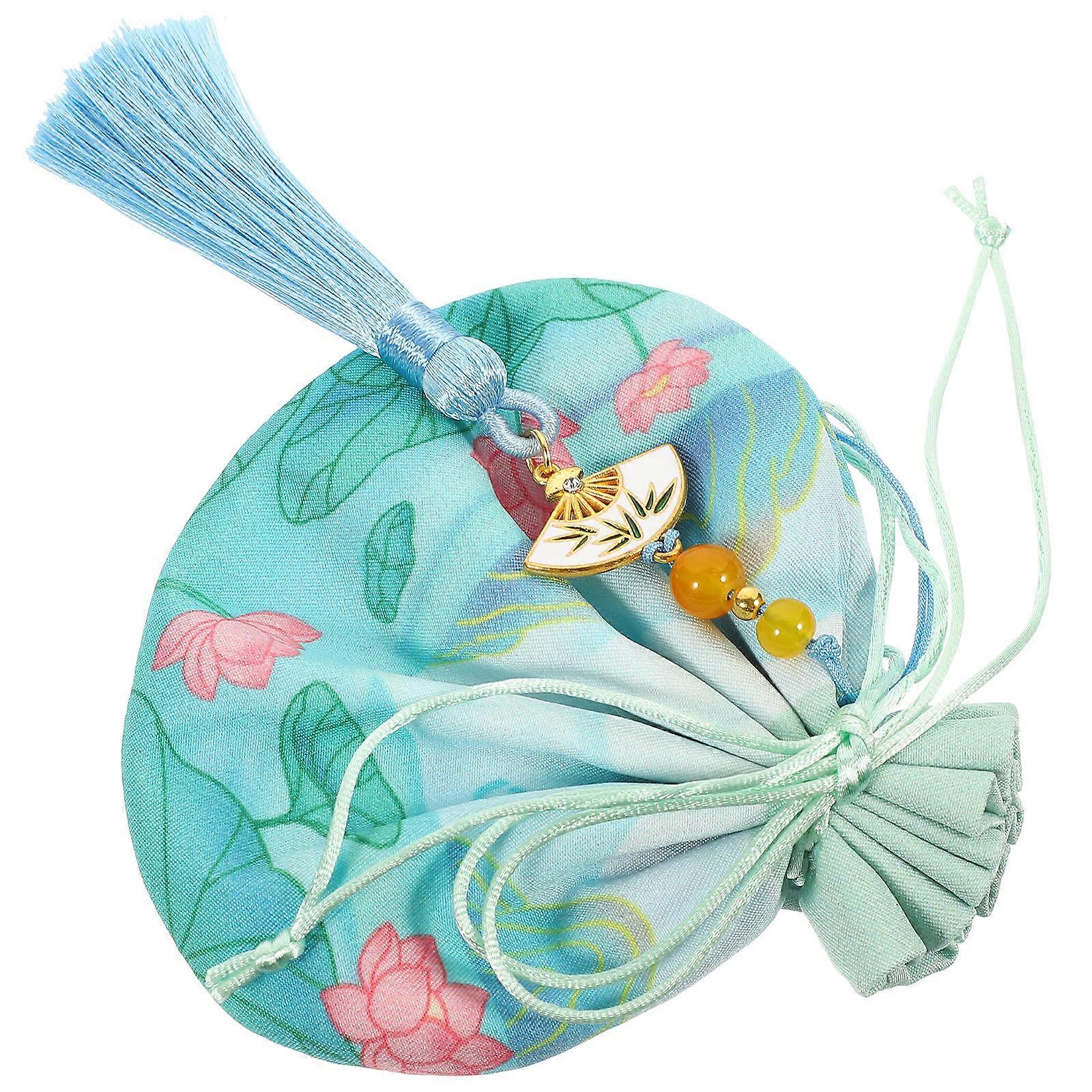 Refillable Lavender Satchel Bags, Chinese Style Empty Sachets with Drawstring for Storing Dried Flowers, Herbs, Car, Closet, Home or Gift Use