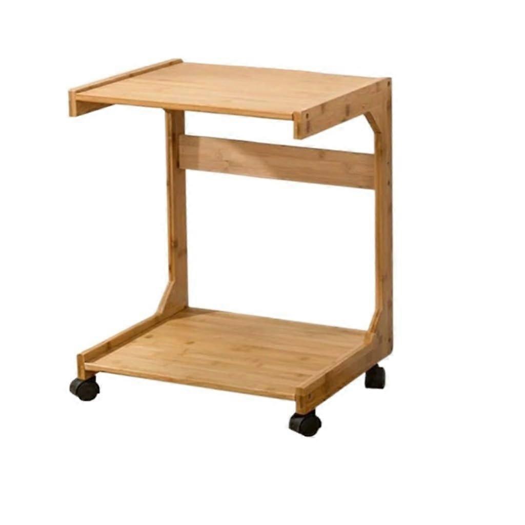 Coffee table, bedroom nightstand, solid wood, movable, sofa, side table, small coffee table (C, 40cm)
