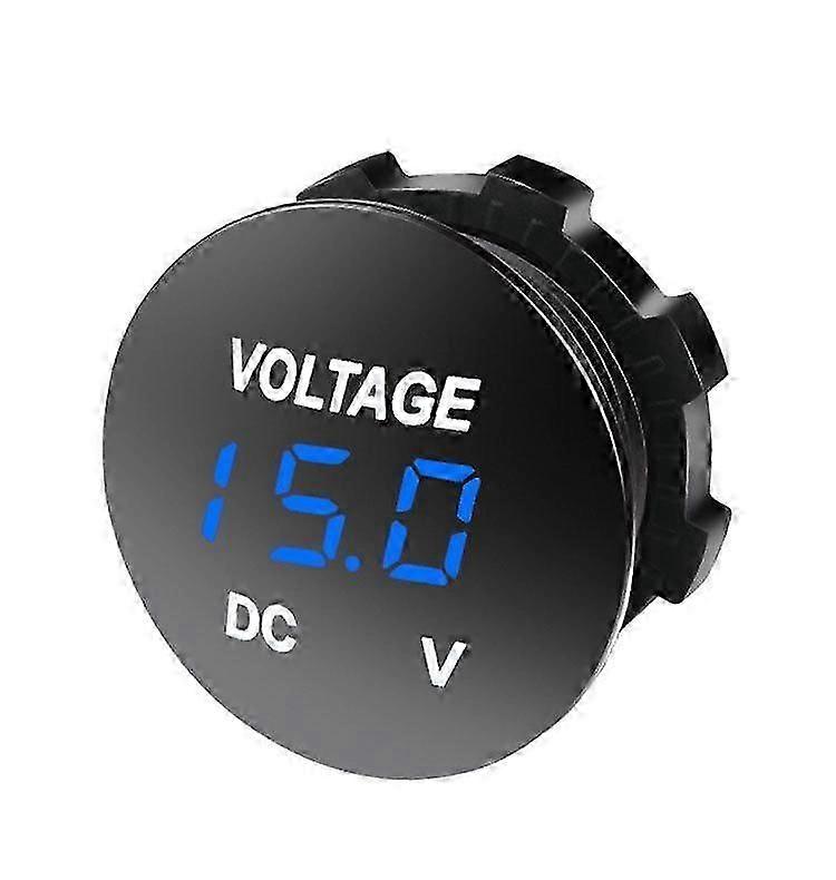 12V LED Digital Display Voltmeter Waterproof for Boat Marine Vehicle Motorcycle Truck ATV UTV Car Camper Caravan