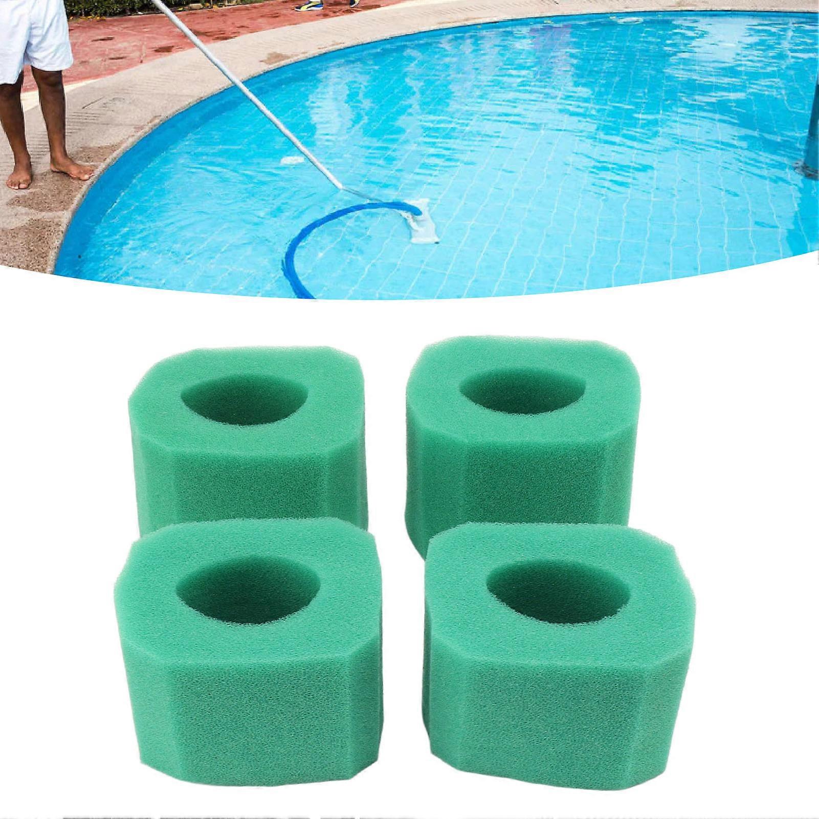 4pcs Pool Filter Cartridge Sponge Reusable Durable Practical Filter Foam for Pool Pump 