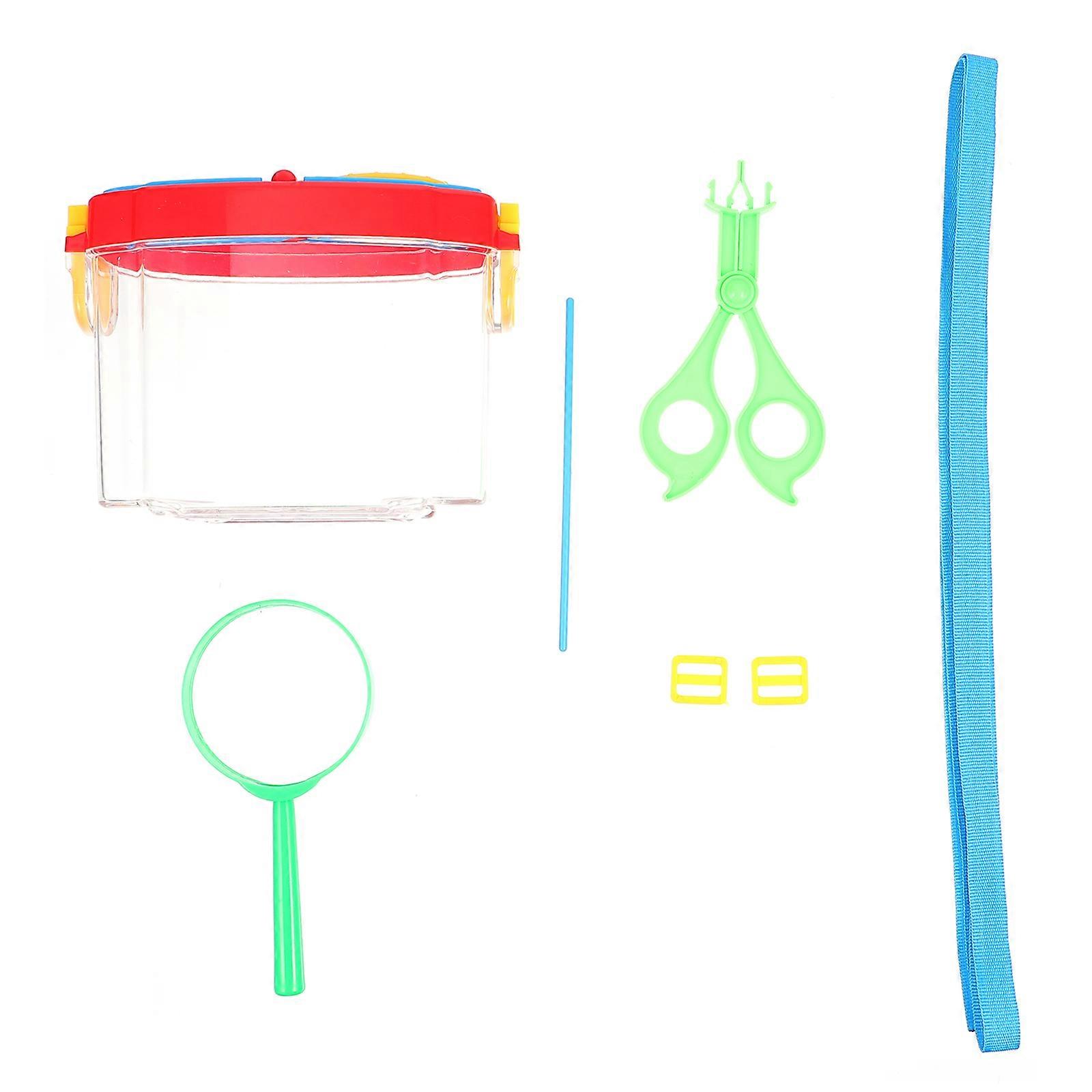 Portable Insect Observer Science Observation Box Nature Study Assorted Color 3Pcs Set Observation Tool