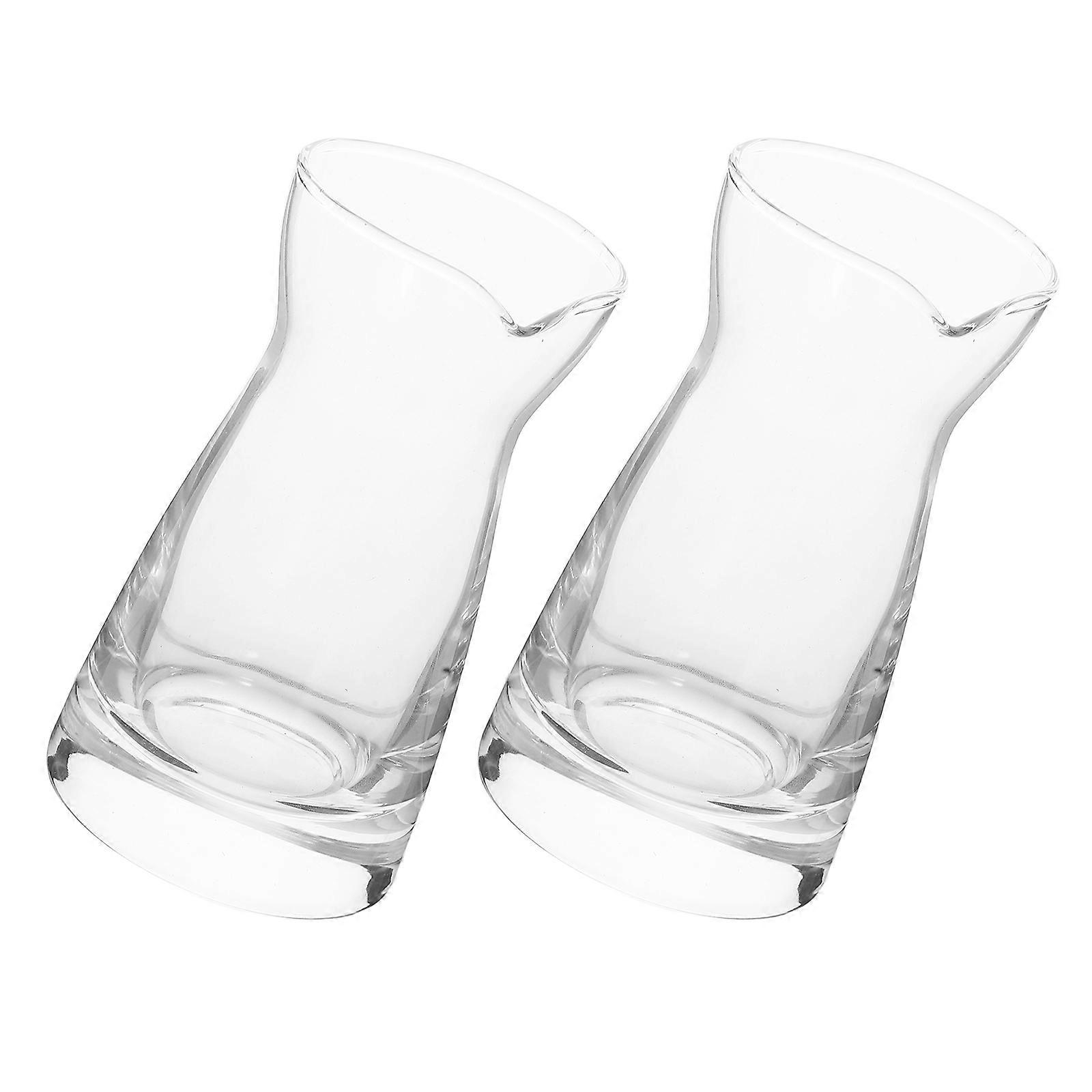 Transparent Glass Creamer Pitcher for Storage Easy to Carry and Clean 80 ML