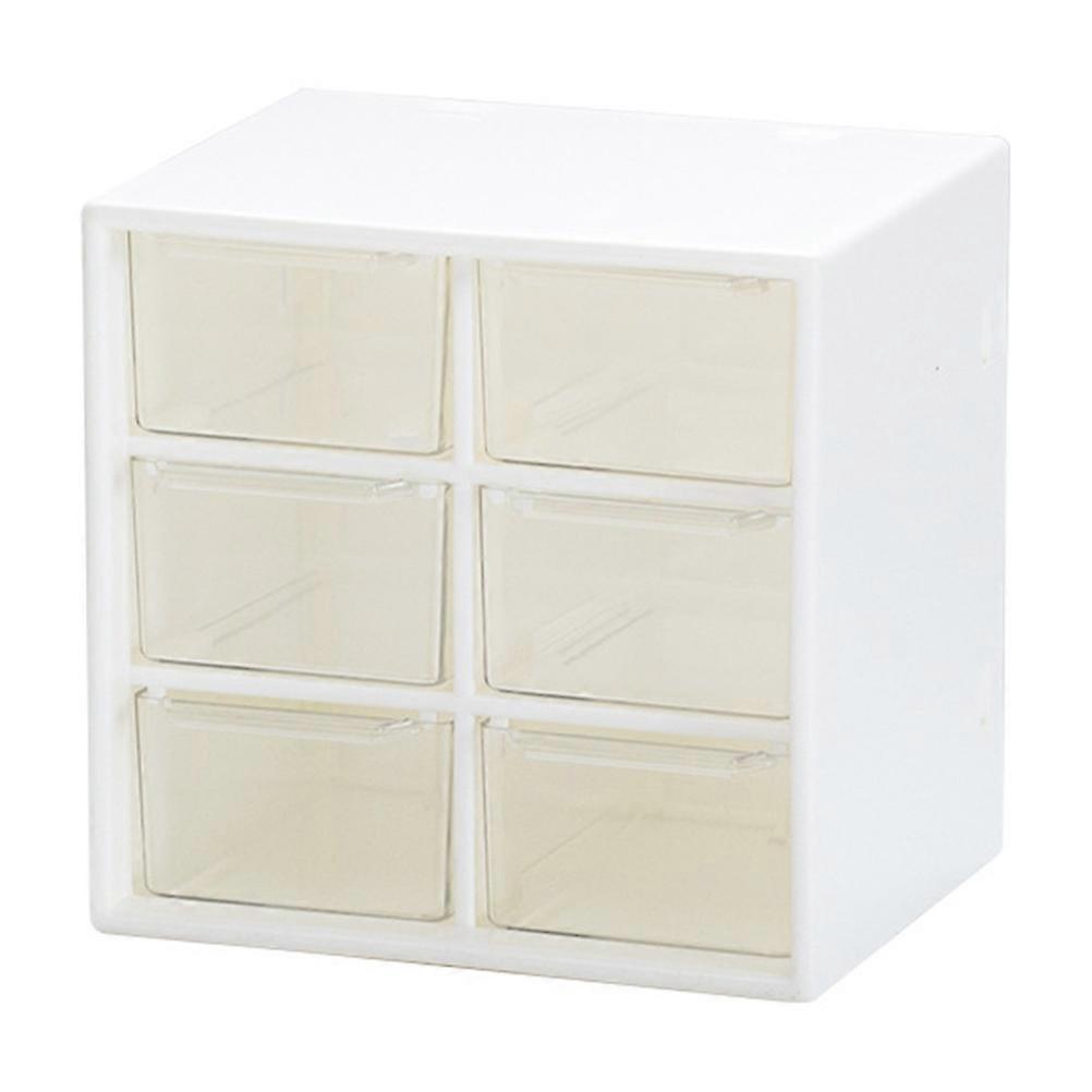 Multi-Grid Storage Case Drawer Type Box Plastic Stationery Organizer For Home 1Set