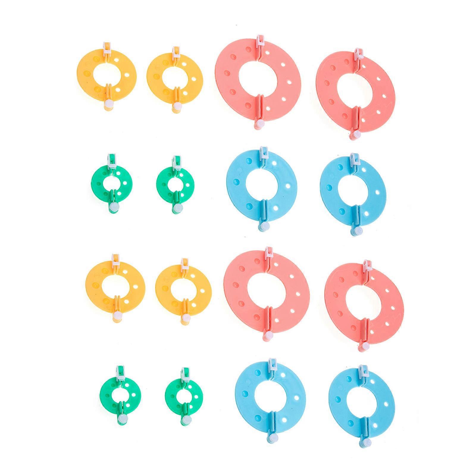 Yarn Winding Machine Manual Yarn-Ball Maker Knitting Tool Assorted Color 3.5cm Knitting 16Pcs