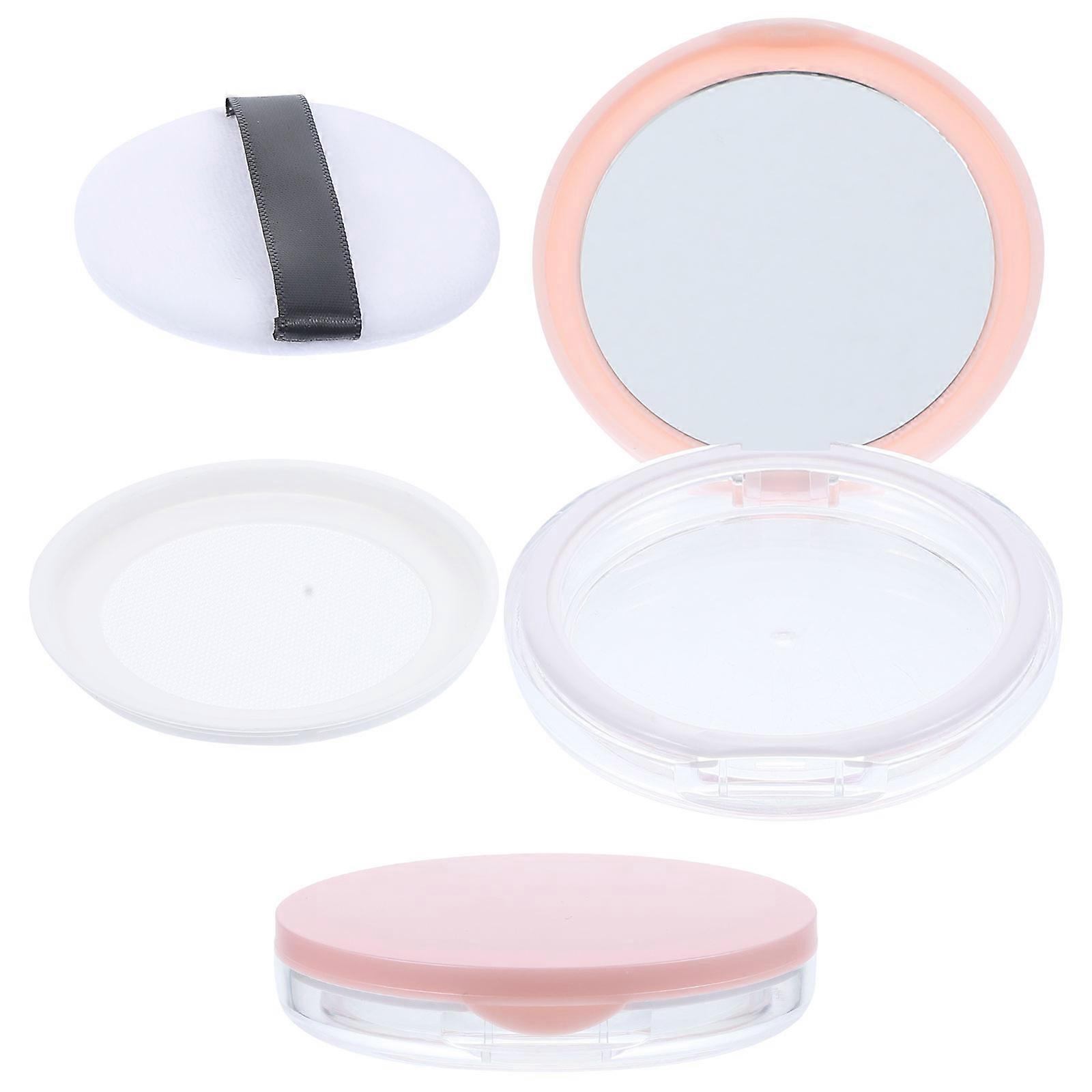 2pcs Travel Friendly Loose Powder Boxes with 2pcs