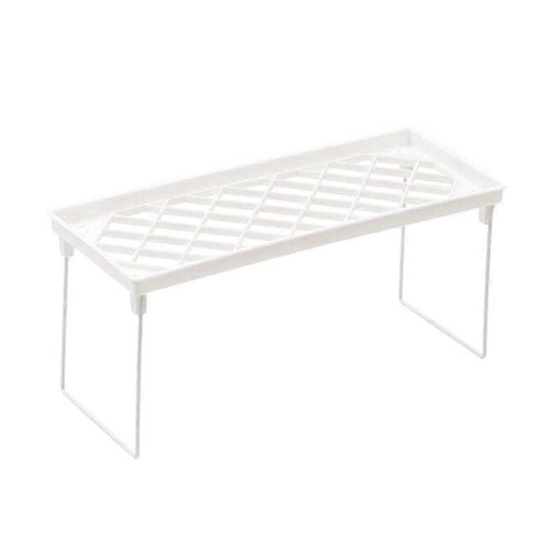 Storage Strong PP Metal Foldable Design Simple Style Desktop Display Shelf for Home Dormitory Office