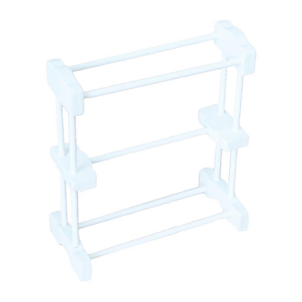 White Mini Towel Rack Model for Decor Made of Synthetic Material Small Size Perfect for DIY Crafts