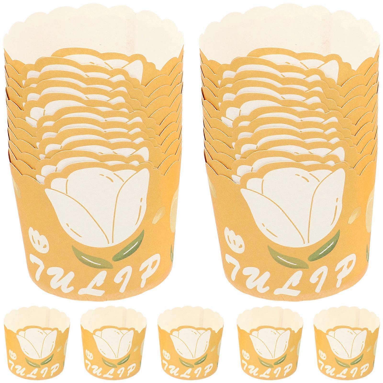Paper Cupcake Baking Cups Muffin Liners Weddings Anniversaries Birthdays Graduation Parties 50Pcs