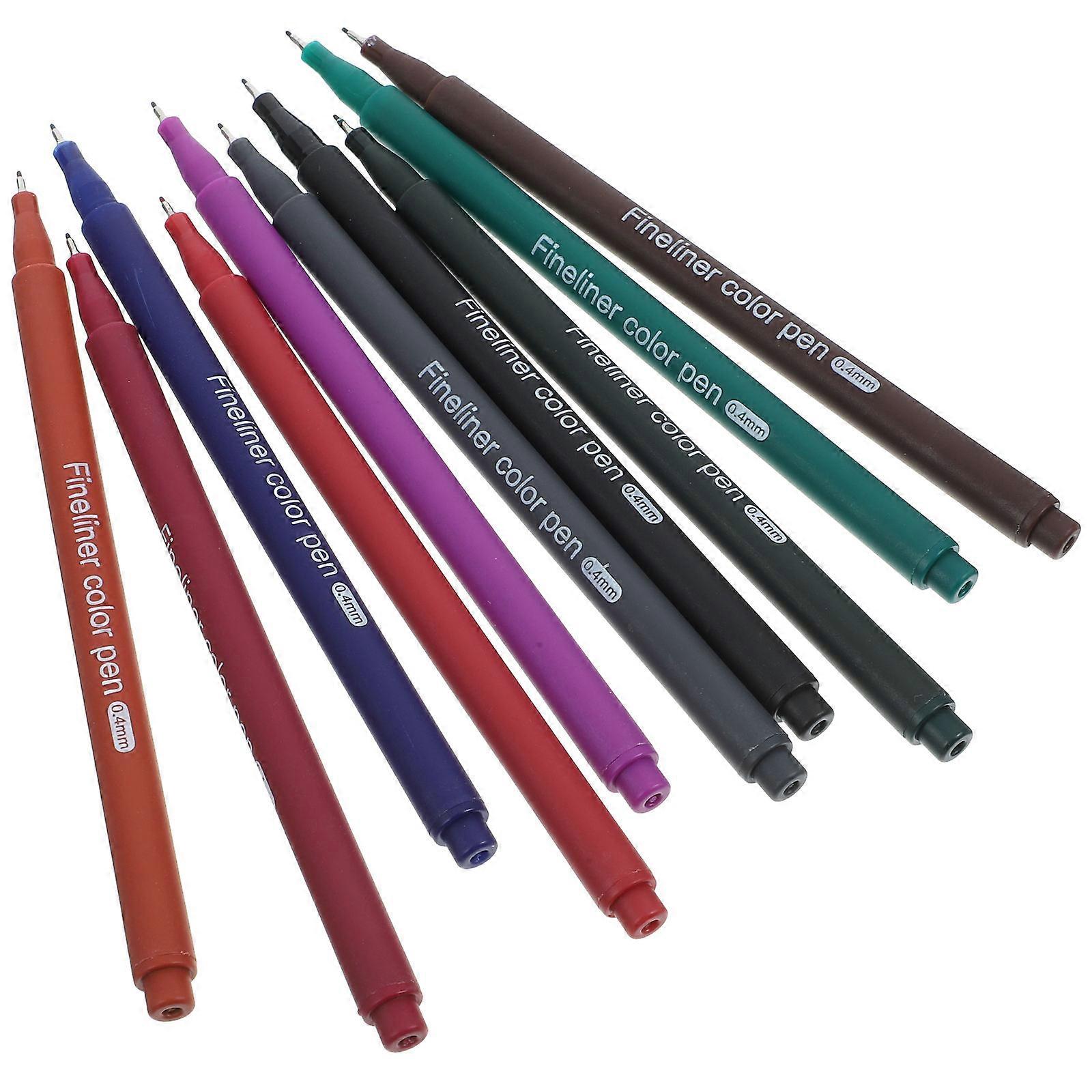 Paint Marker Doodling Markers Macaron Colors Office Note-taking Journaling 10Pcs