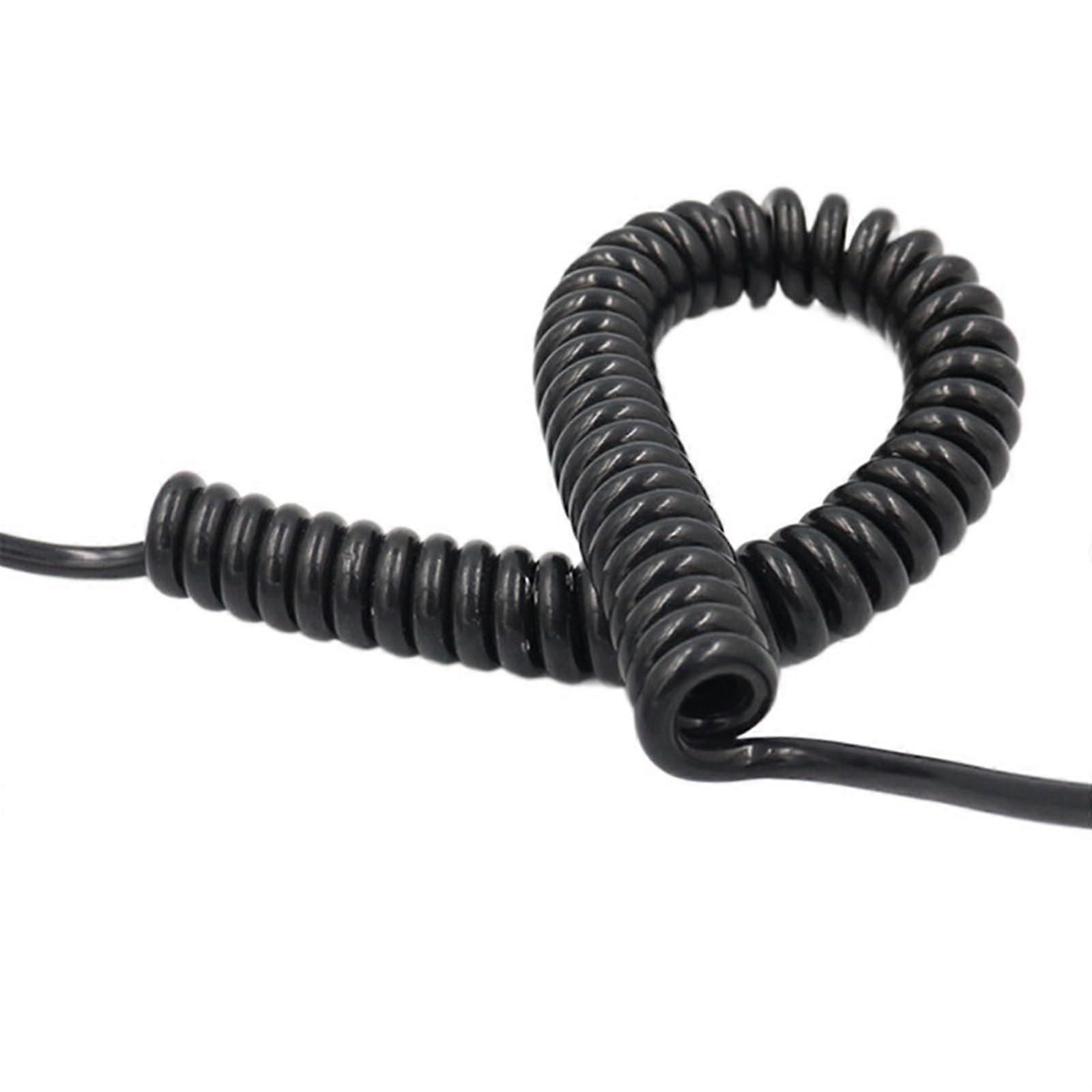 7core spiral stretch cable, 22 AWG, 1 to 10 meters, 0.3 mm stretchable spring wire (stretches up to 10 meters)