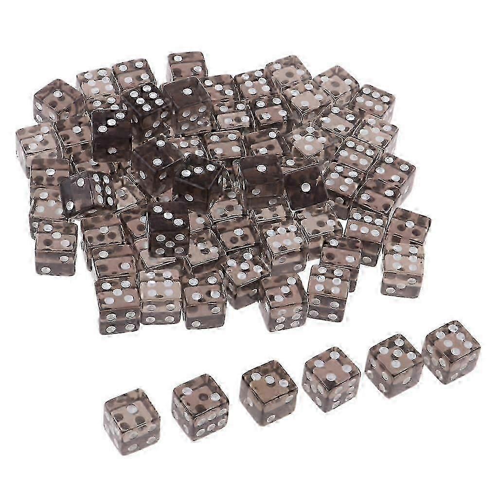 100pcs Polyhedral Dice d6 Die for Gambling Lovers-Good