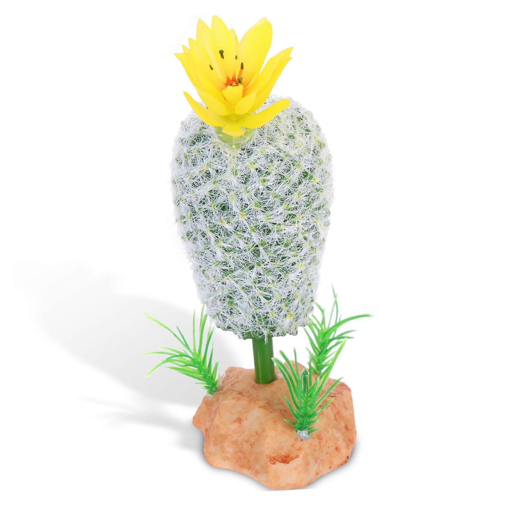 Artificial Desert Plants For Reptile Habitats - Simulated Terrarium Foliage, Safe Plastic, Various Sizes