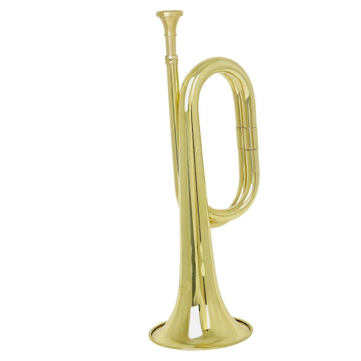 Copper Bugle Trumpet For Beginners Portable Brass Instrument For Orchestra And School Band Durable Student Model