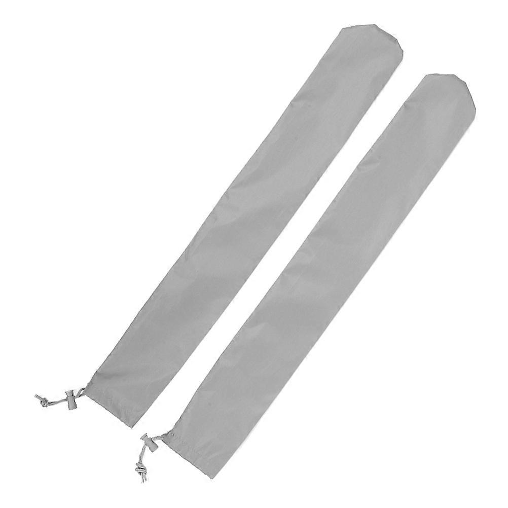 Grey Polyester Windshield Wiper Covers for Cars Protect Against Rain and Bird Droppings 1 Pair