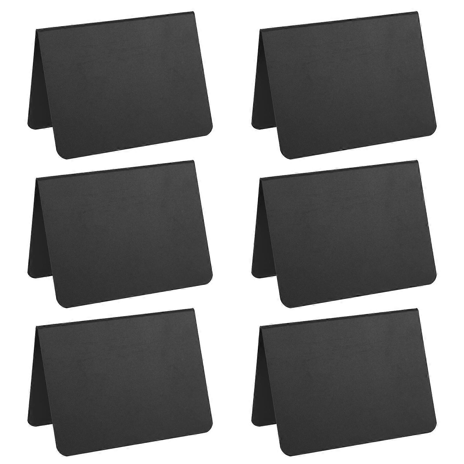 6pcs Blackboard Message Signs for Cafe, Store, Wedding & Special Occasions – , Wipe & Stand Steadily on Table