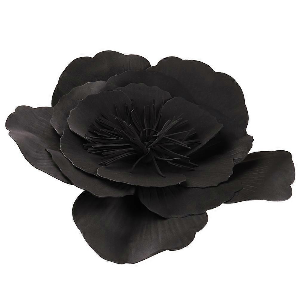 Black Flower Fascinator Hat with Foam Design for Decor and Special Occasions