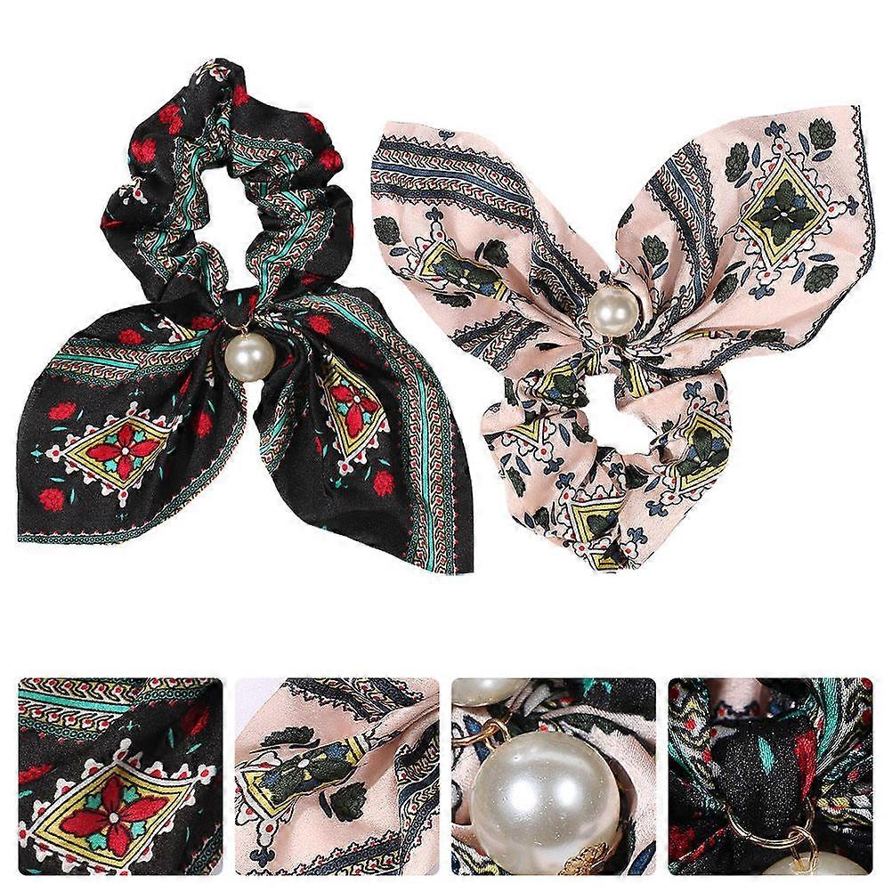 Here's a refined and professional product description based on the title you provided:
**2pcs Colorful Hair Scrunchies for Women – Fashionable