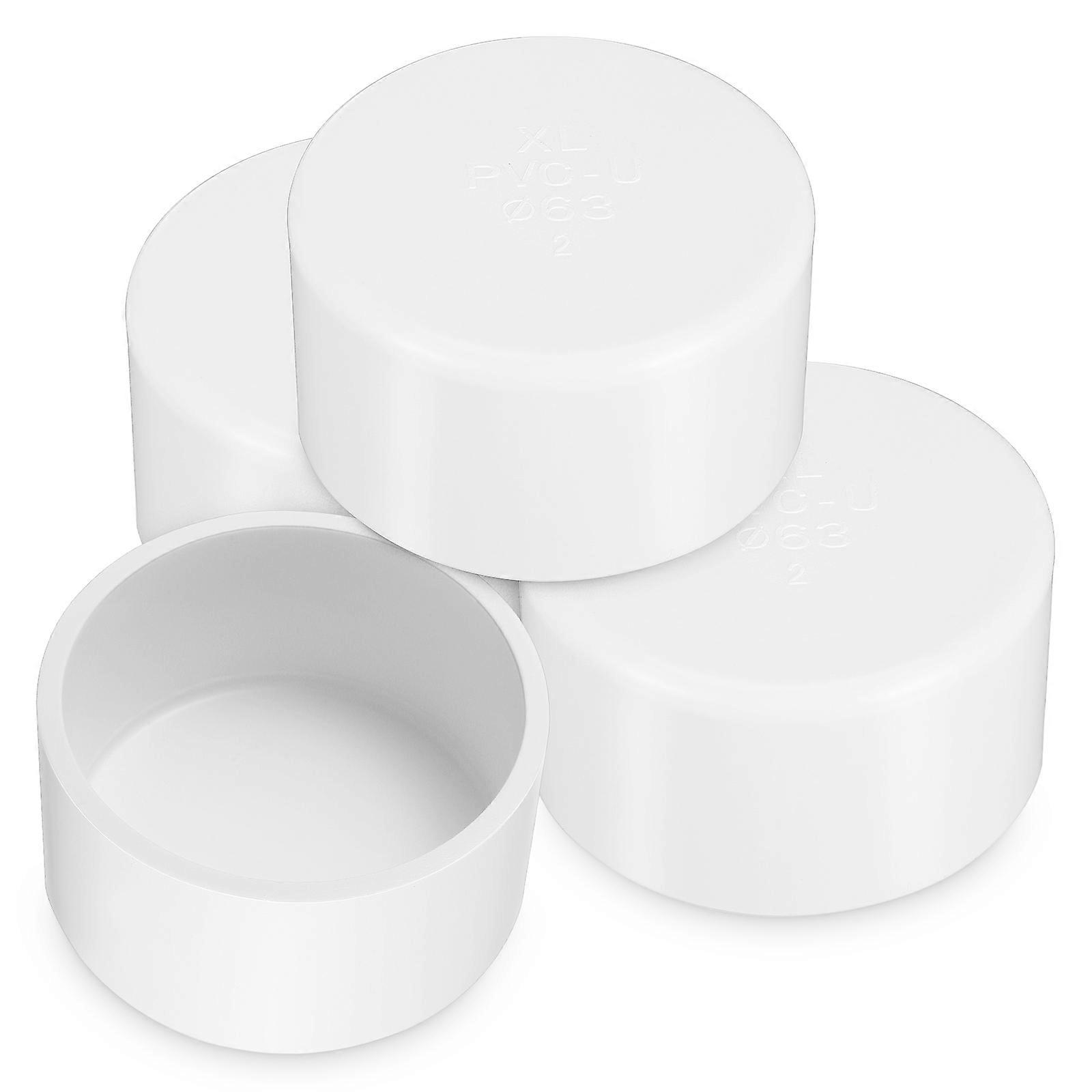 4 PVC Pipe End Caps for Sprinkler Systems – Lightweight, , and Easy to Install Water Pipe Sealing Solution for Garden and Furniture Use