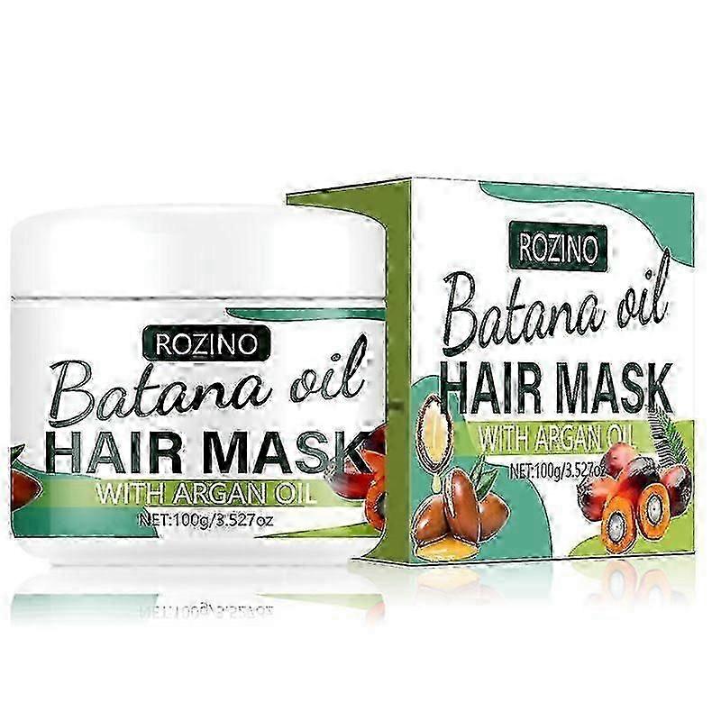 Masque capillaire à l'huile de batana brute naturelle H-Natural pour la croissance des cheveux, 100 ml - Huiles de soin pour tous types de cheveux, huile capillaire hydratante et nourrissante pour femmes et enfants