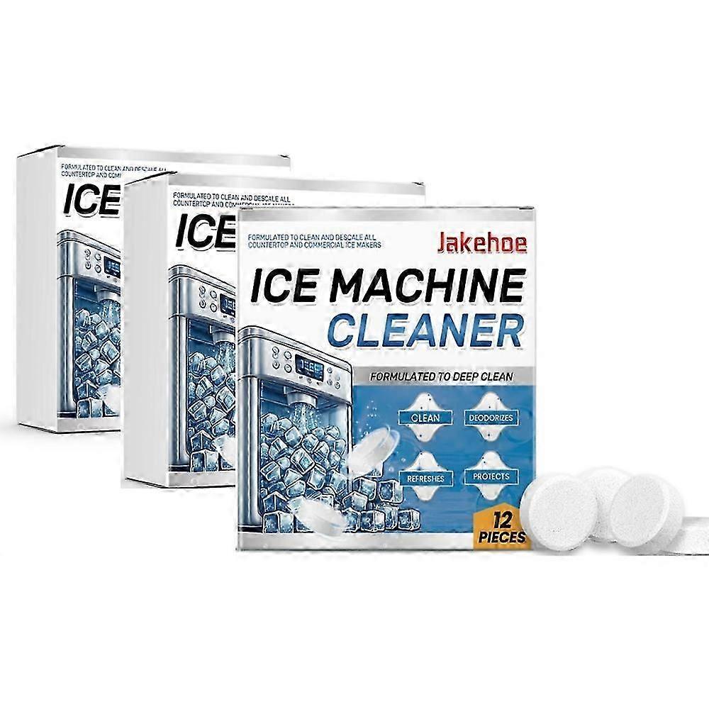 12/24/36pcs Ice Machine Cleaner Maker Descaler Gentle Household Cleaning and Descaling Tablet Sheet