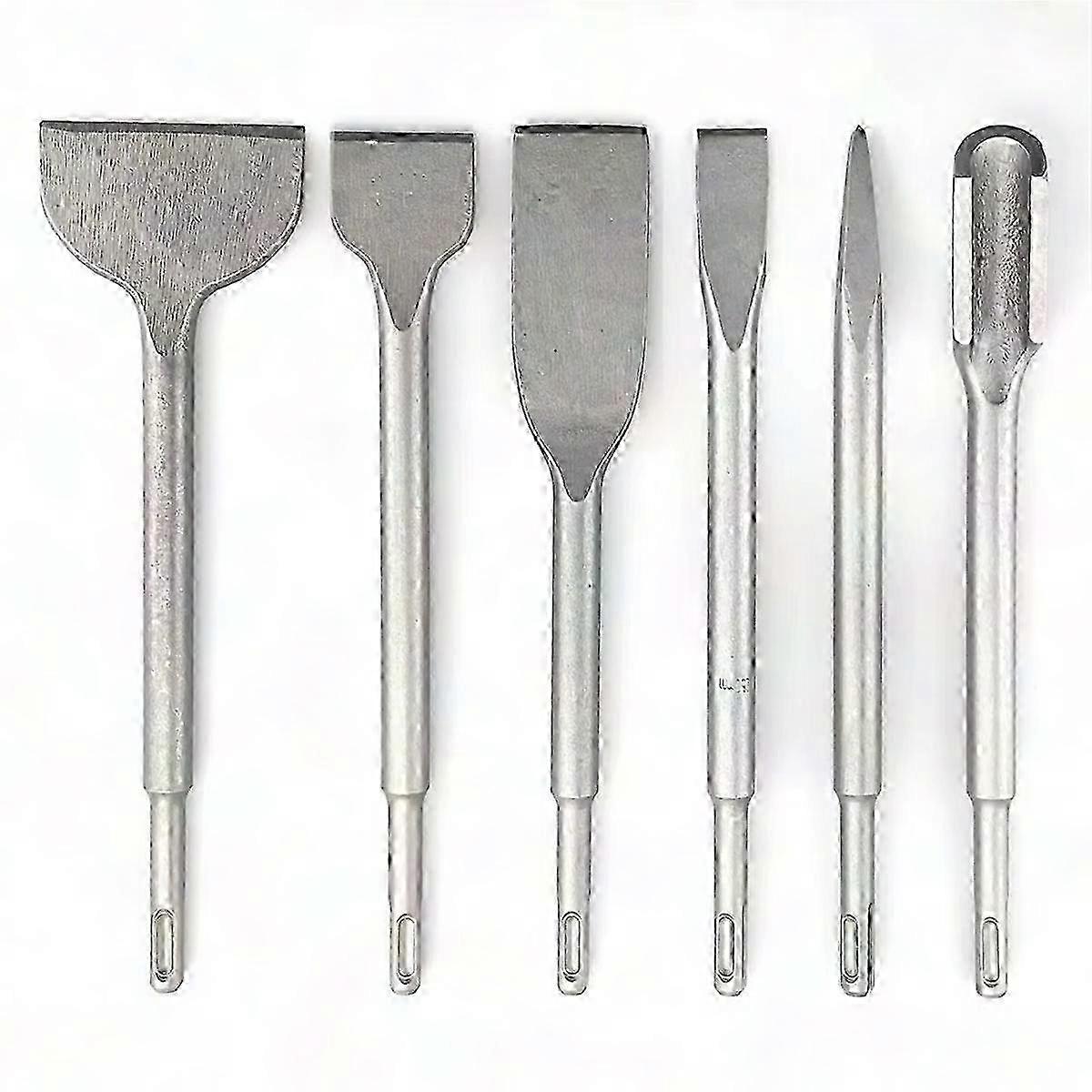250mm SDS Plus Chisel Set for Electric Hammer Drill, Masonry Tools for Concrete Brick Wall