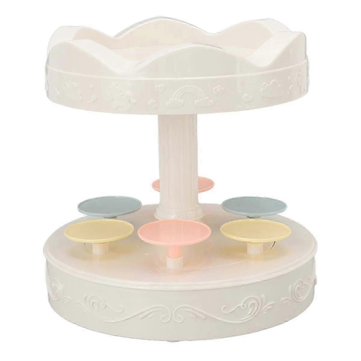 360 graden automatisch roterende desserttafel roterende sushi-machine cupcakes macarons draaitafel display